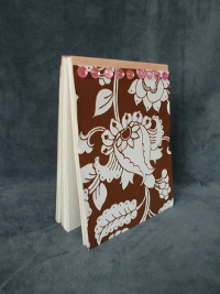 WC Sketchbook, brown floral